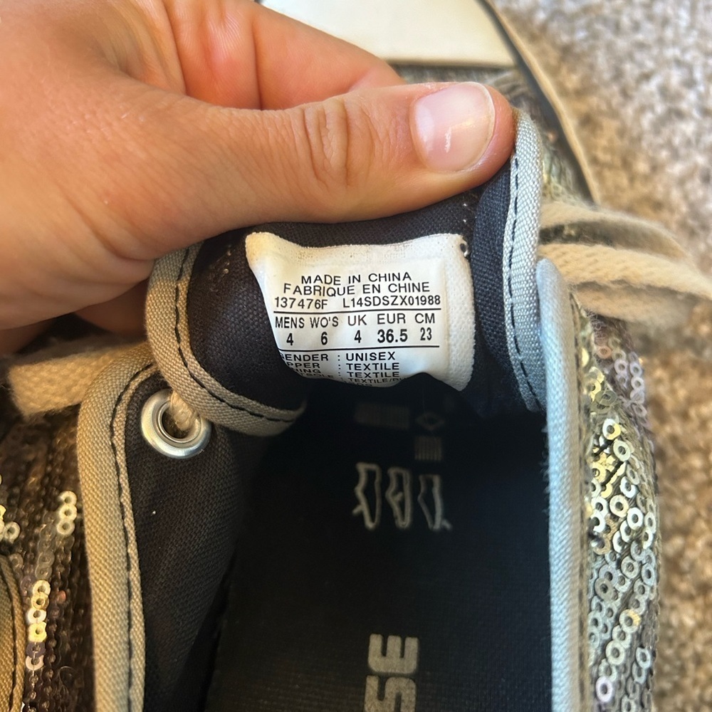 Limited edition rare sequin converse - Picture 7 of 7